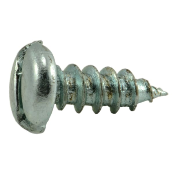 Midwest Fastener Sheet Metal Screw, #6 x 3/8 in, Zinc Plated Steel Pan Head Slotted Drive, 100 PK 62082 - main